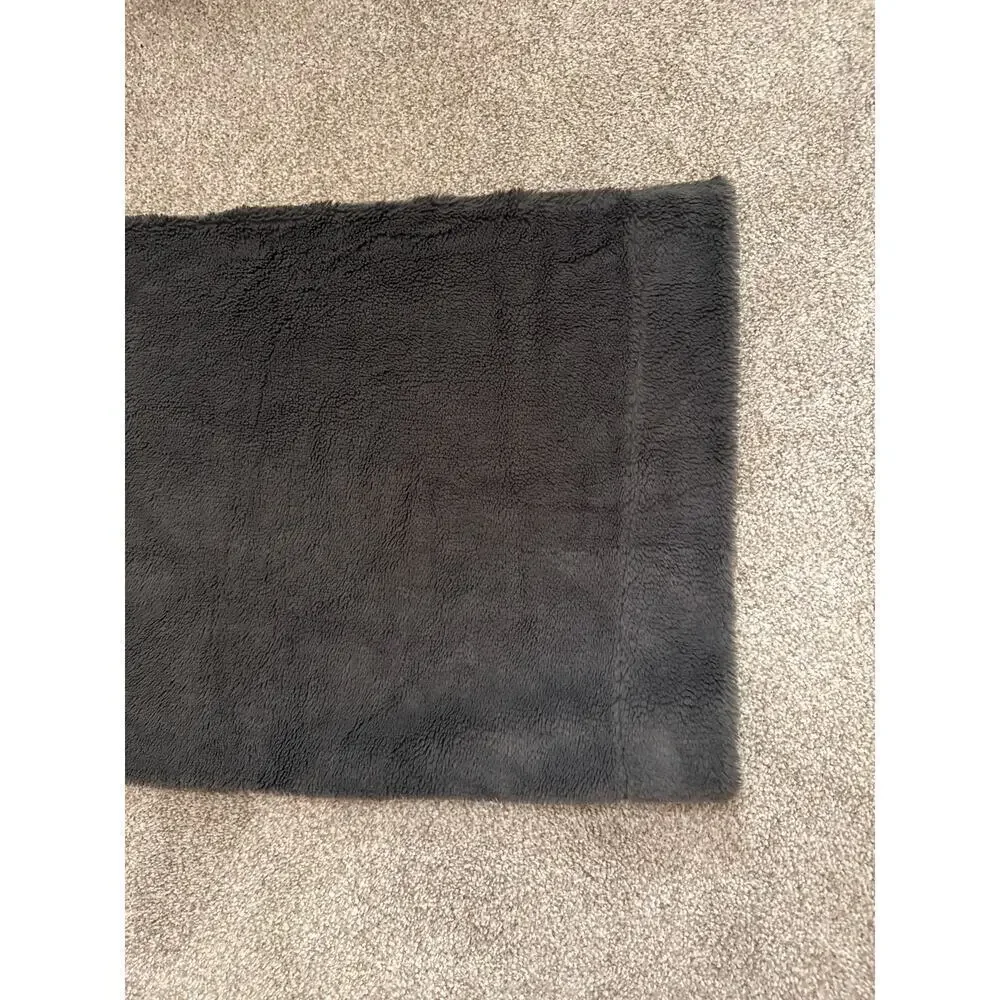 UGG Australia Standard Charcoal Faux Fur Polar Plush Ultra Pillowcase